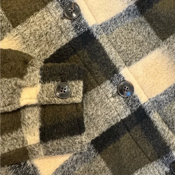 Madewell Belrose Shirt-Jacket in Maran Plaid - Picture 4 of 6